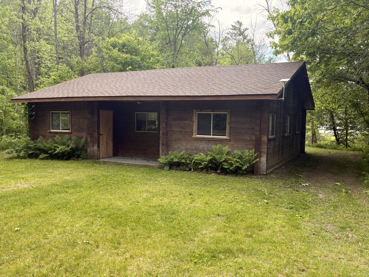 Another cedar log cabin on the property