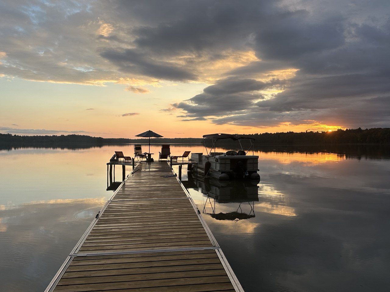 The dock at dusk